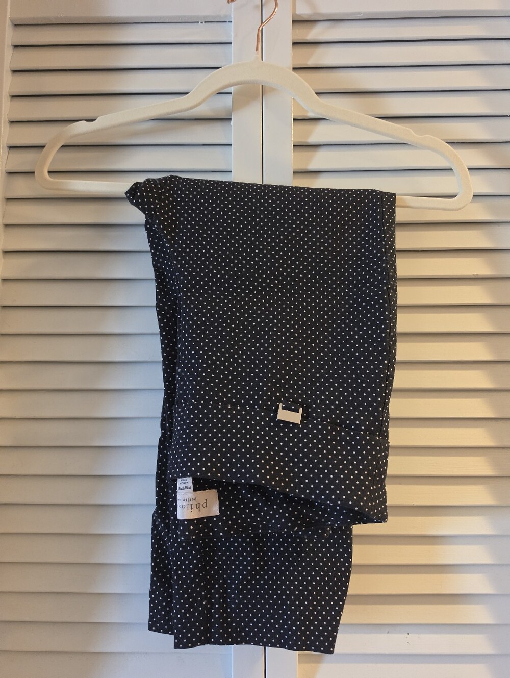 NEW Philosophy Petite Black Polka Dot Capri Pants Size 11